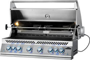 Napoleon built-in propane gas grill with dual infrared rear burners and stainless steel construction.