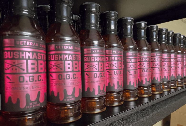 Bushmaster BBQ Original Grill Candy sweet heat glaze for ribs and chicken with glossy caramelized finish.