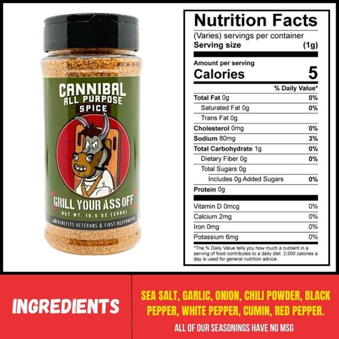 Cannibal All Purpose Spice™ - The Kansas City BBQ Store