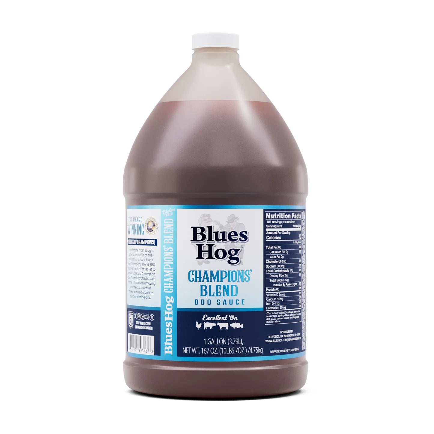 Blues Hog Champions Blend Sauce BBQ Bouteille pressable 24 oz.