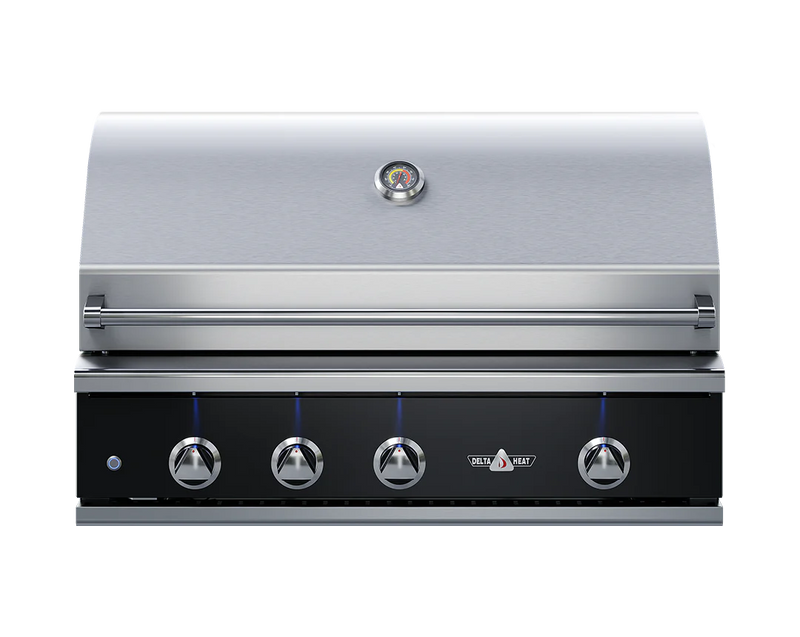 Delta Heat 38" Built-In Gas Grill| Black Display Panel - The Kansas City BBQ Store