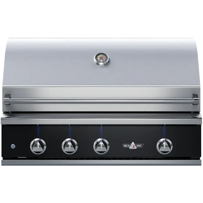 Delta Heat 38" Built-In Gas Grill| Black Display Panel - The Kansas City BBQ Store
