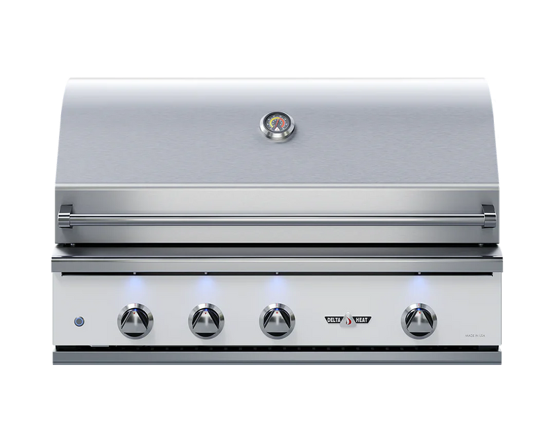 Delta Heat 38" Built-In Gas Grill | White Display Panel