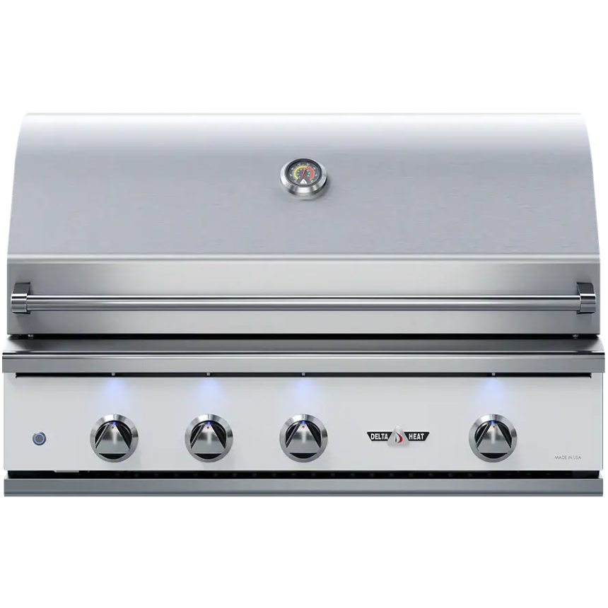 Delta Heat 38" Built-In Gas Grill (White Display Panel)