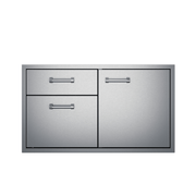 Delta Heat 36" Two Door & Drawer Combo - The Kansas City BBQ Store