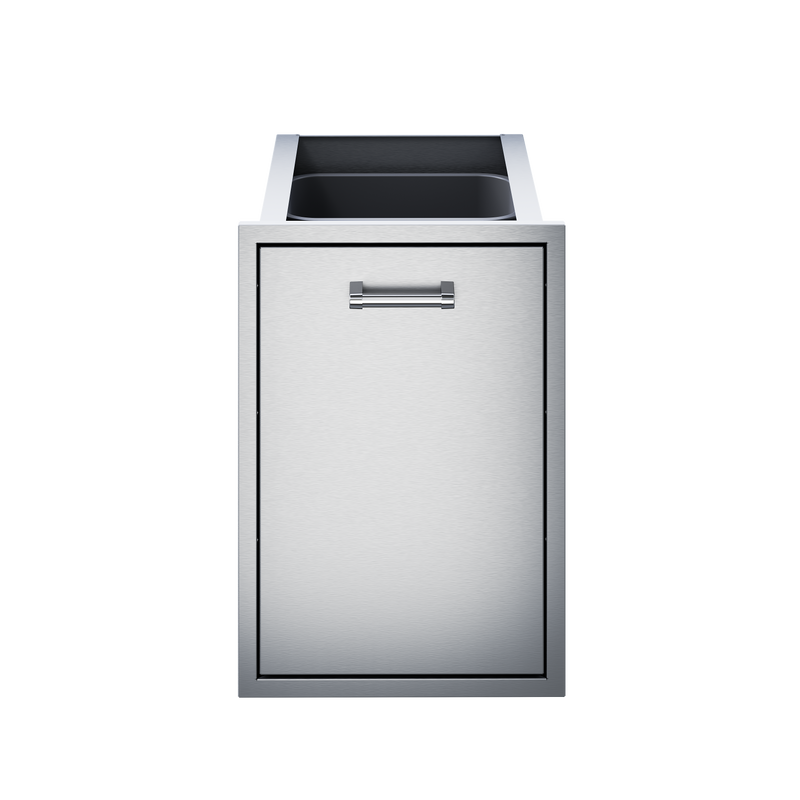 Delta Heat 18" Tall Trash Double Drawer - The Kansas City BBQ Store