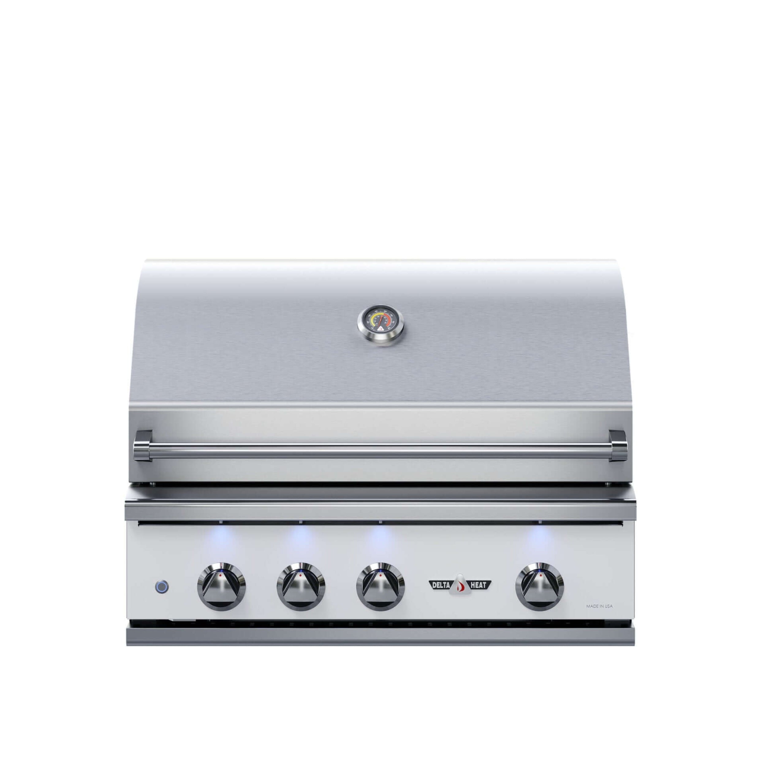 Delta Heat 32" Built-in Gas Grill, White Display