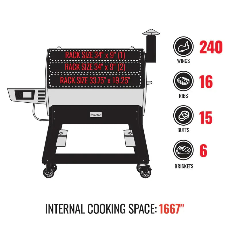 Recteq Flagship 1600 Pellet Smoker - The Kansas City BBQ Store