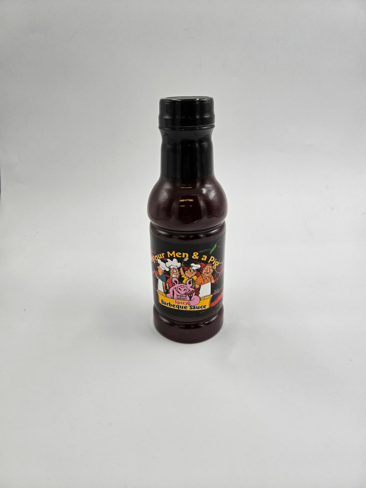 Four Men & a Pig Spicy BBQ Sauce 18oz The Kansas City BBQ Store