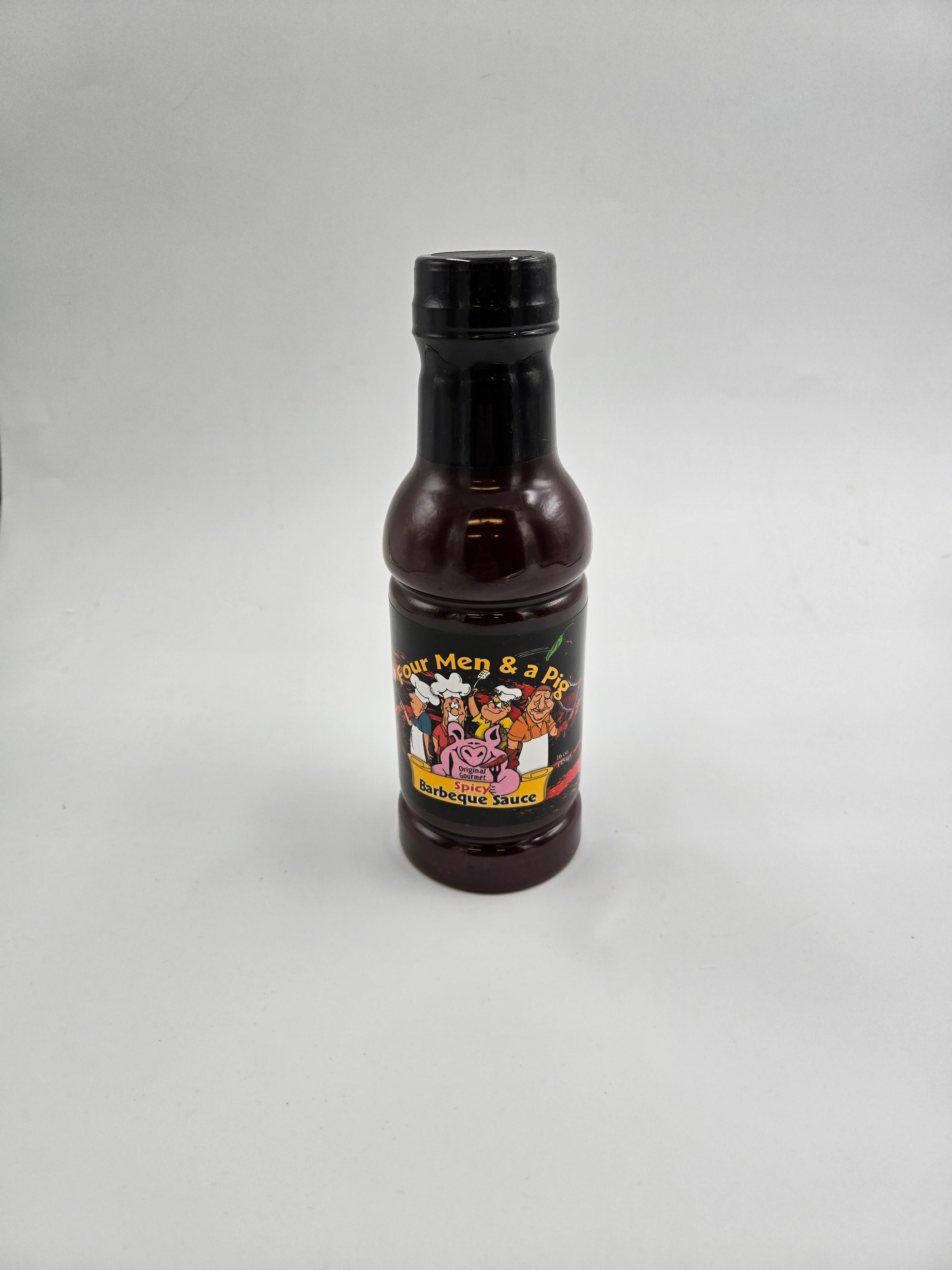 Four Men & a Pig Spicy BBQ Sauce 18oz The Kansas City BBQ Store