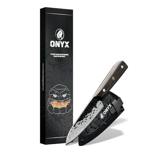 Onyx II Damascus Steel Petty Knife - The Kansas City BBQ Store