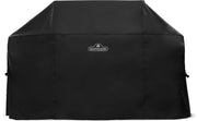 Napoleon Prestige PRO 665 grill cover designed for all-weather protection, featuring adjustable straps and a sleek design.