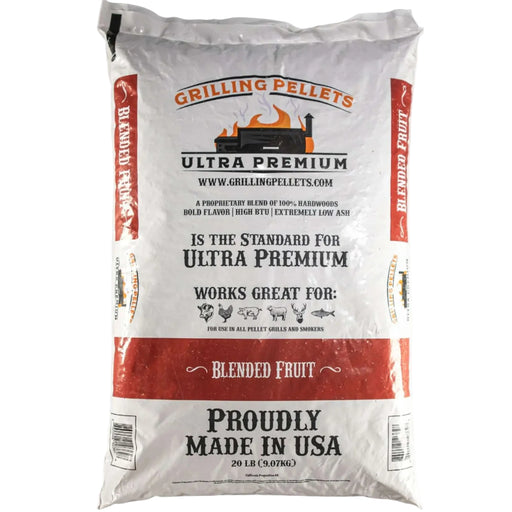 Grilling Pellets Ultra Premium Blended Fruit Pellet - Made in USA