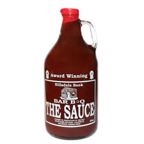 Hillsdale Bank Bar-B-Q The Sauce Hot 1/2 Gallon - The Kansas City BBQ Store