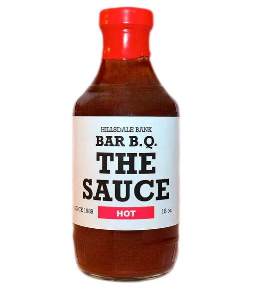 Hillsdale Bank Bar-B-Q The Sauce Hot 18 oz. - The Kansas City BBQ Store