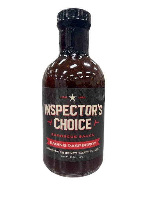 Inspector's Choice Raging Raspberry BBQ Sauce 21.9oz - The Kansas City BBQ Store