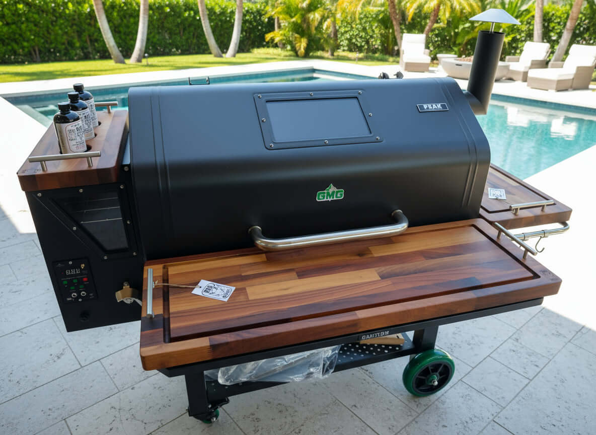 BBQ Boards®, GMG Jim Bowie/Peak Trio Front, Side & Pellet Bin Boards (Sold As Set of Three)