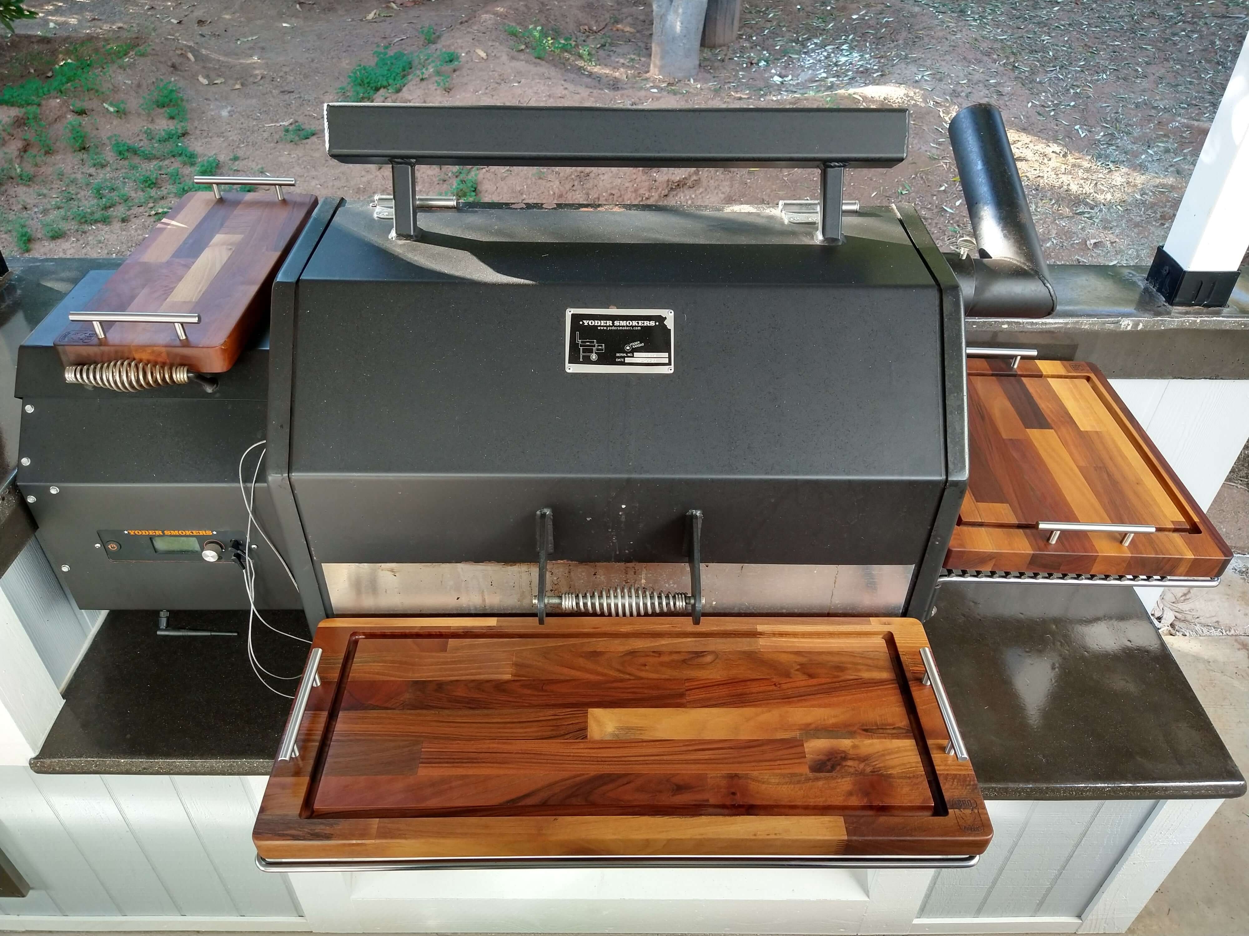 BBQ Boards®, Yoder YS640 Trio Front, Side & Pellet Bin Boards (Sold As Set of Three)