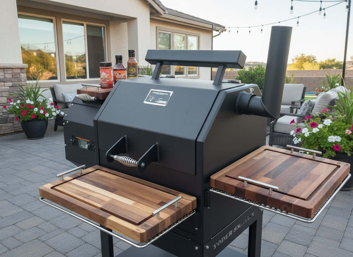 BBQ Boards®, Yoder YS480 Trio Front, Side & Pellet Bin Boards (Sold As Set of Three)