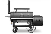 Yoder Smokers 24 inch offset smoker showcasing its classic design and functionality for wood-fired cooking.