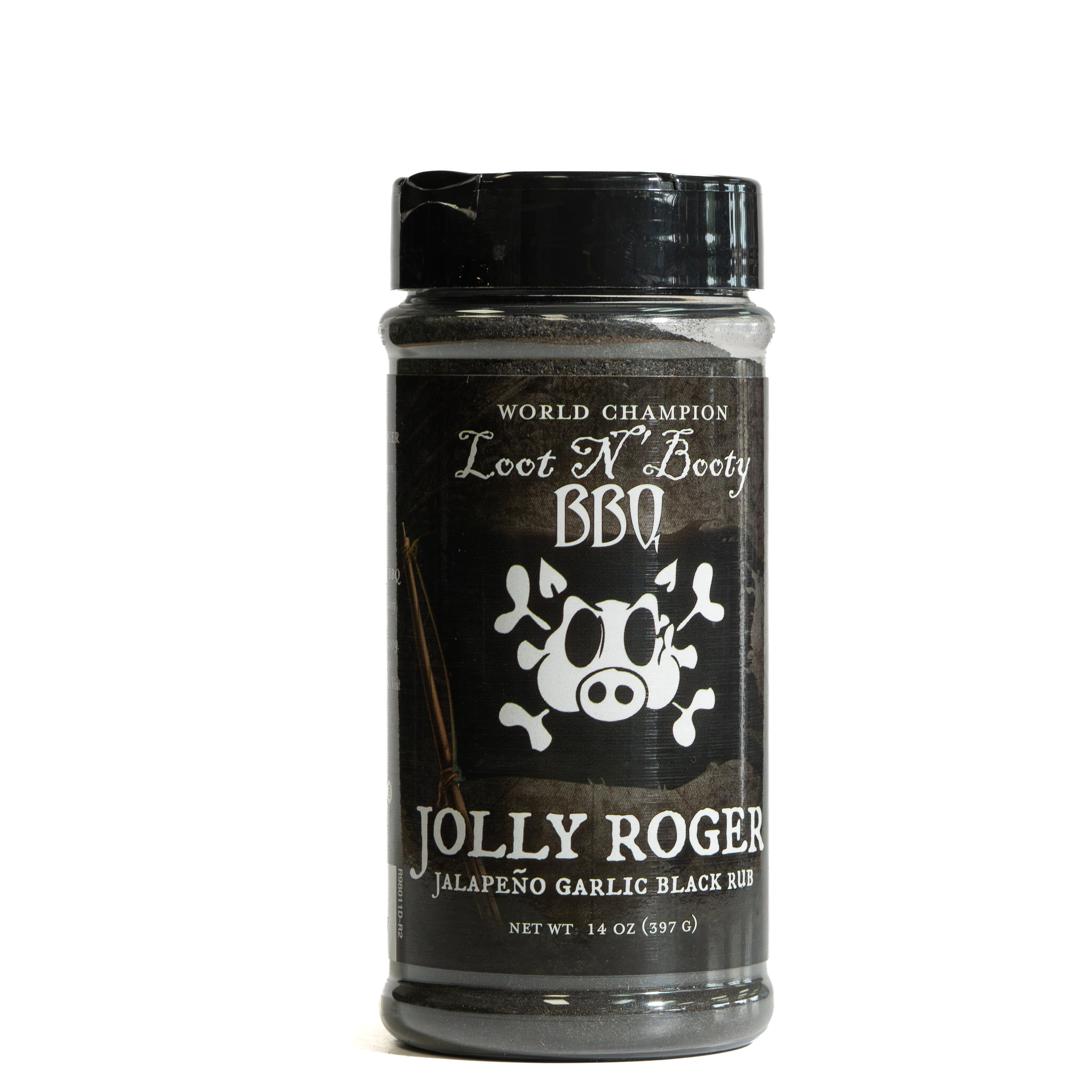 Loot N' Booty BBQ Jolly Roger Jalapeño Garlic Black Rub