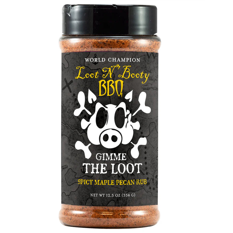 Loot N' Booty Gimme That Loot Spicy Maple Pecan Rub 12.5oz - Worldwide Shipping Available! | The Kansas City BBQ Store