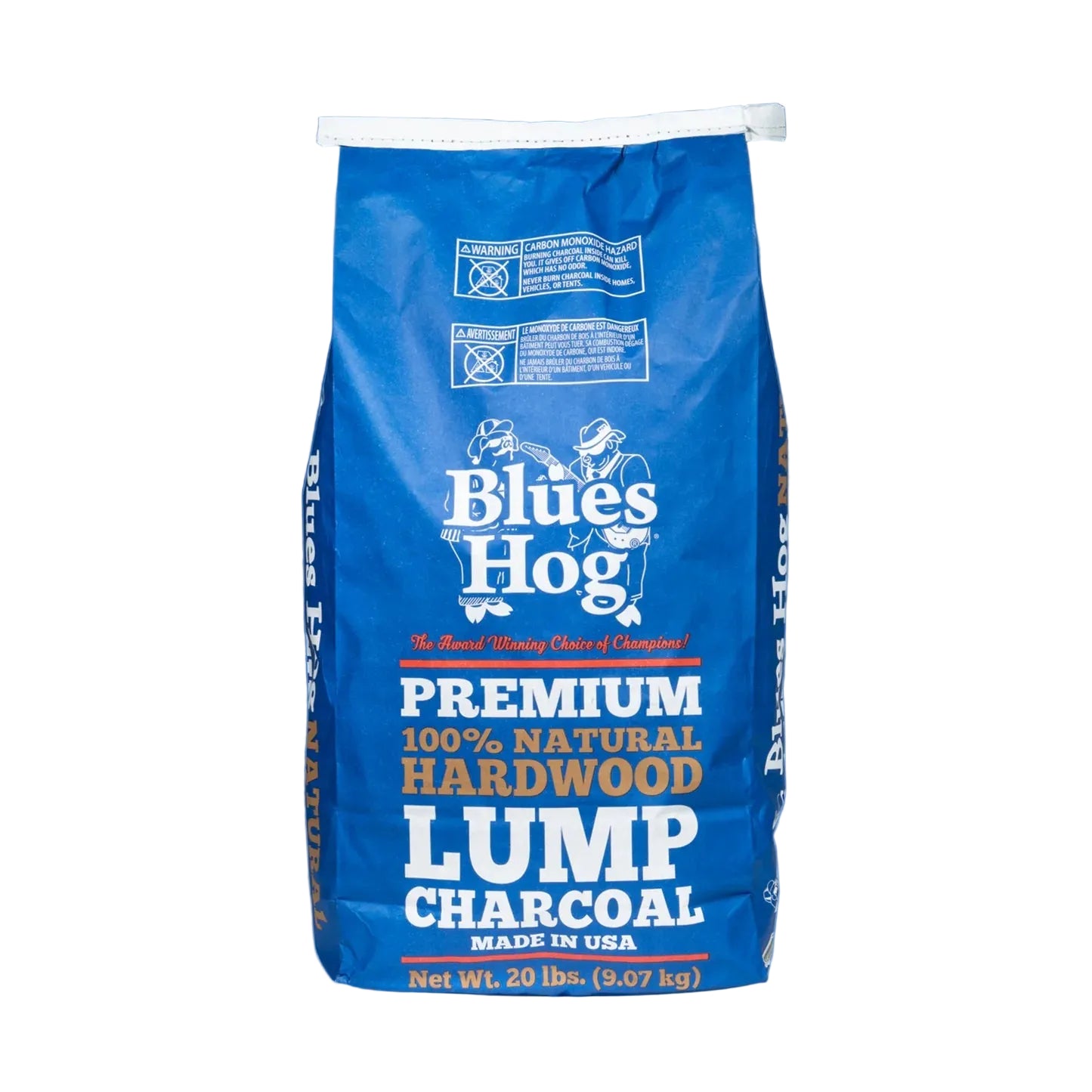 Blues Hog Natural Lump Charcoal 20 lbs. Bag - The Kansas City BBQ Store