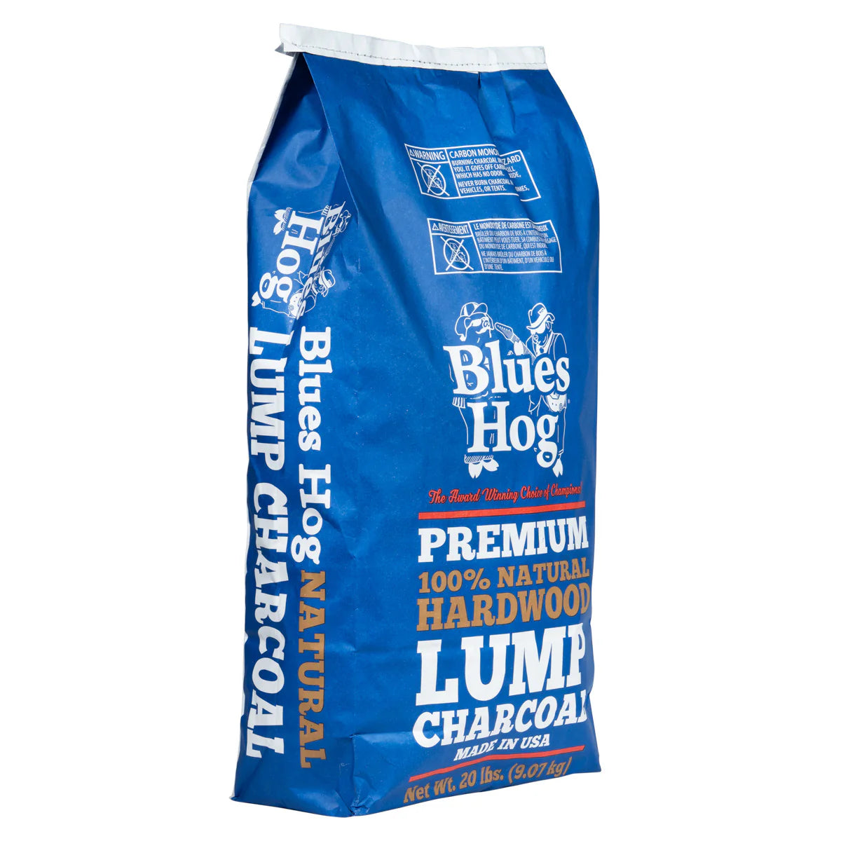 Charbon de bois naturel en morceaux Blues Hog 20 lbs. Sac