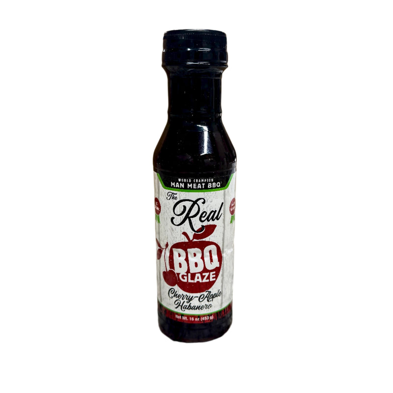 Man Meat BBQ Cherry Apple Habanero Glaze – 12 oz sweet heat BBQ glaze | Ships Nationwide