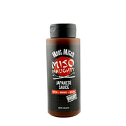 Meat Mitch Miso Naughty Japanese Sauce bottle, perfect for dipping, marinating, and grilling.