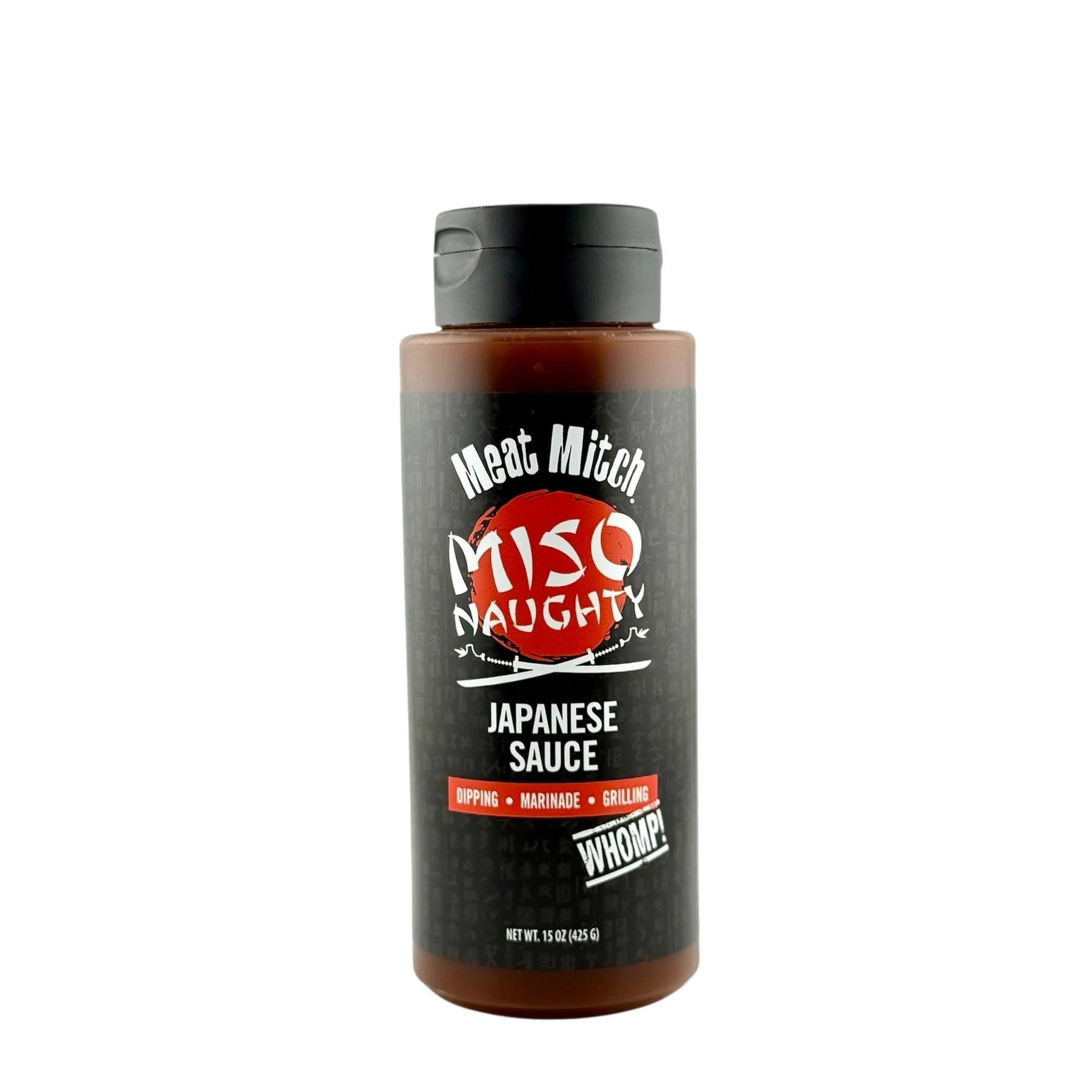 Meat Mitch Miso Naughty Japanese Sauce bottle, perfect for dipping, marinating, and grilling.