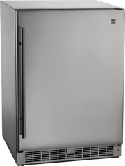 Napoleon Grills outdoor stainless steel fridge with a seamless design for outdoor kitchens.
