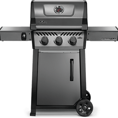 Napoleon Grills Freestyle™ 365 Gas Grill with JETFIRE ignition system, compact design for backyard cooking.