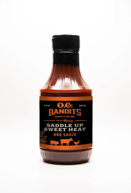 O.G. Bandits Saddle Up Sweet Heat Sauce 21oz - Worldwide Shipping | The Kansas City BBQ Store