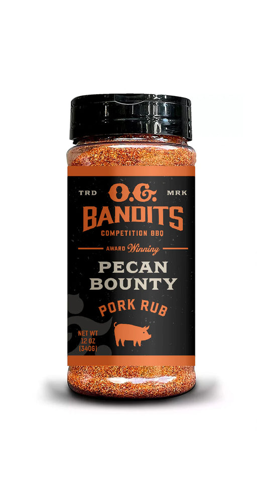 O.G. Bandits Pecan Bounty Pork Rub 12oz - The Kansas City BBQ Store