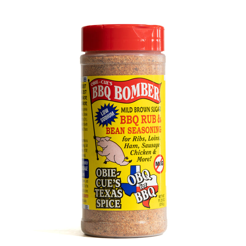 Obie-Cue's BBQ Bomber Mild Brown Sugar BBQ Rub & Bean Seasoning
