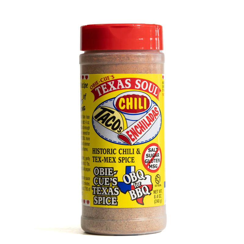 Obie-Cue’s Texas Soul Chili & Tex-Mex Seasoning