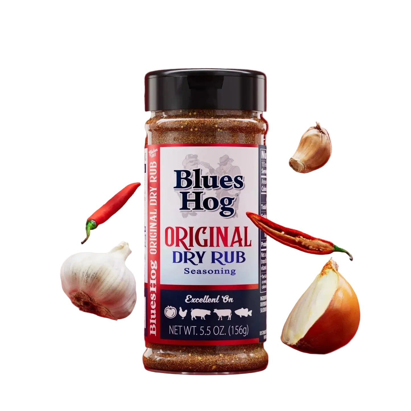 Assaisonnement sec original Blues Hog 5,5 oz.