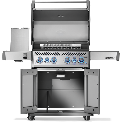 Napoleon Grills Rogue® PRO-S 525 RSIB, premium propane gas grill with side burner and infrared rotisserie.