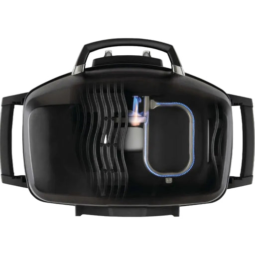 Top view of Napoleon Grills TravelQ™ PRO285X portable propane gas grill with design features highlighted.