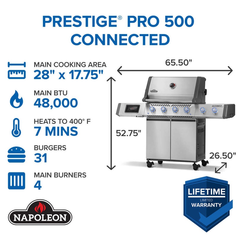 Napoleon Prestige PRO 500 with Smart Technology