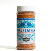 Plowboys BBQ Fin & Feather Rub 12oz shaker, 4X American Royal World Champion citrus garlic herb rub
