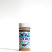 Plowboys BBQ Fin & Feather Rub 5.7oz bottle, award-winning citrus garlic herb fish and chicken rub