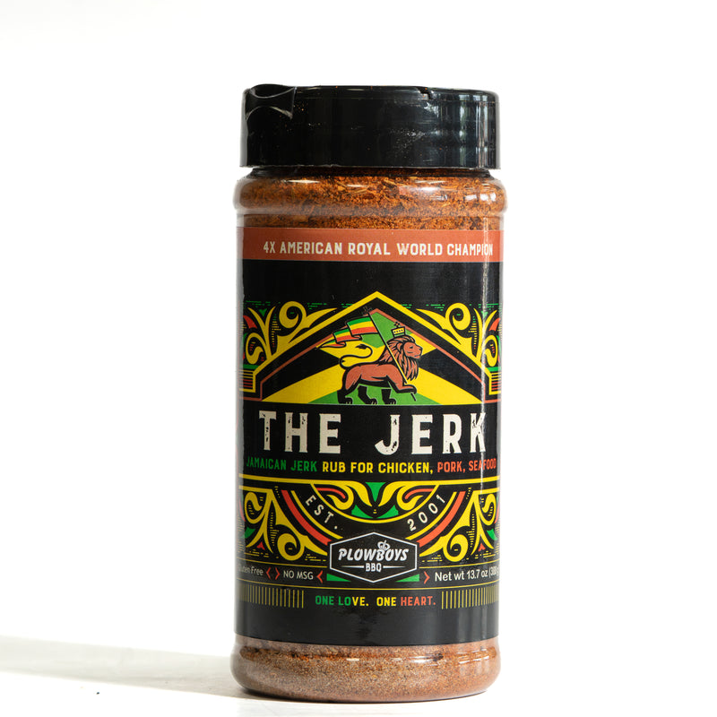 Plowboys BBQ The Jerk Rub 13.7oz shaker, 4X American Royal World Champion Jamaican jerk seasoning