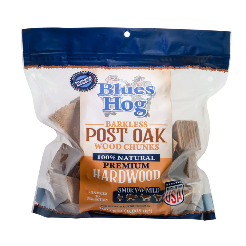 Blues Hog Barkless Post Oak Wood Chunks - The Kansas City BBQ Store