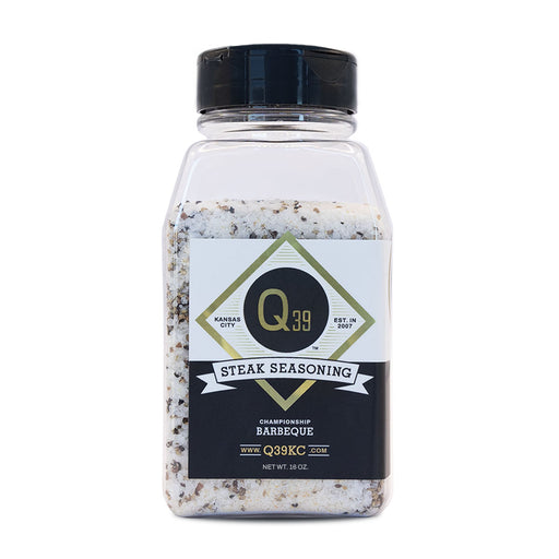 Q39 Steak Seasoning 16 oz bottle – Kansas City salt, pepper and garlic blend for steak and brisket