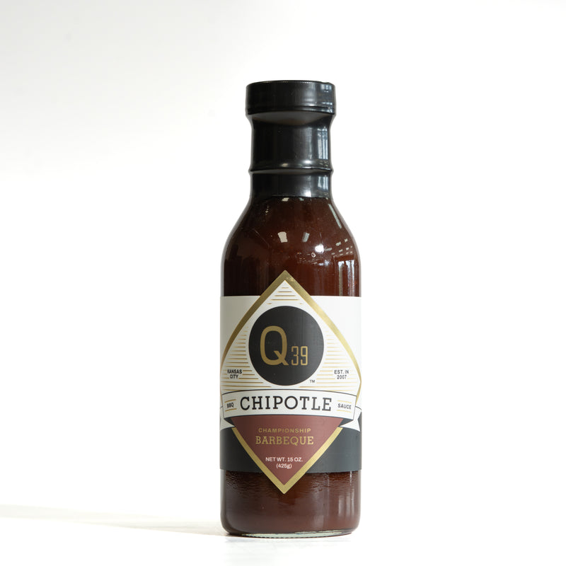 Q39 Chipotle BBQ Sauce 15oz bottle, Kansas City championship chipotle cilantro BBQ sauce