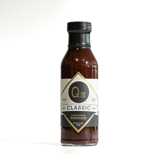 Q39 Classic Championship BBQ Sauce 15oz bottle, Kansas City-style gluten free BBQ sauce