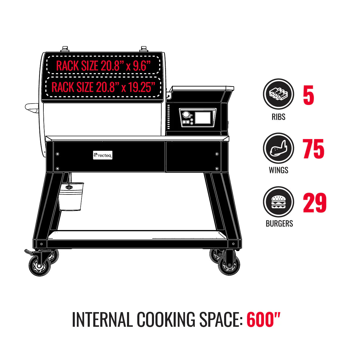 Recteq Patio Legend 600 Pellet Grill
