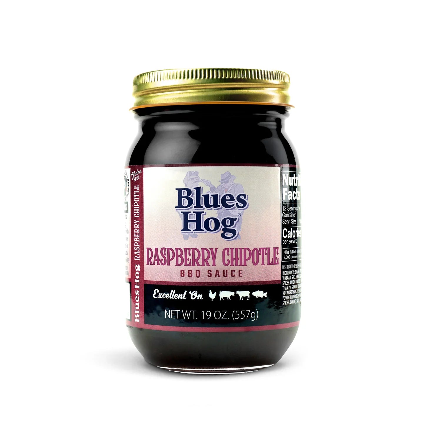 Blues Hog Raspberry Chipotle Sauce BBQ Bouteille pressable 25 oz.